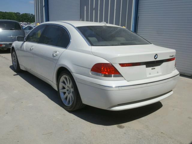 WBAGN63554DS51795 - 2004 BMW 745 LI WHITE photo 3