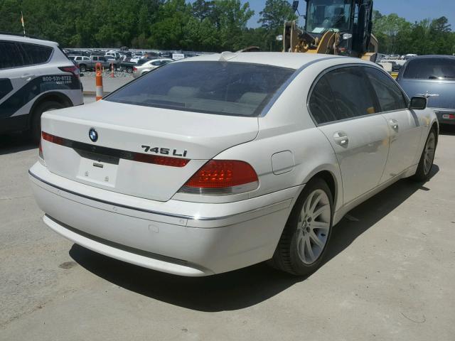 WBAGN63554DS51795 - 2004 BMW 745 LI WHITE photo 4