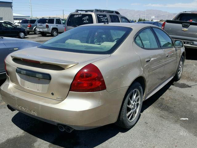 2G2WR524141181606 - 2004 PONTIAC GRAND PRIX ოქროსფერი ფოტო 4