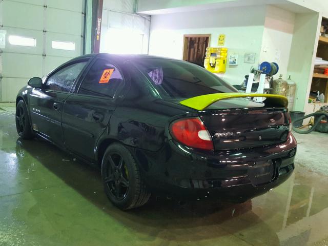 1B3ES46C21D208157 - 2001 DODGE NEON SE BLACK photo 3