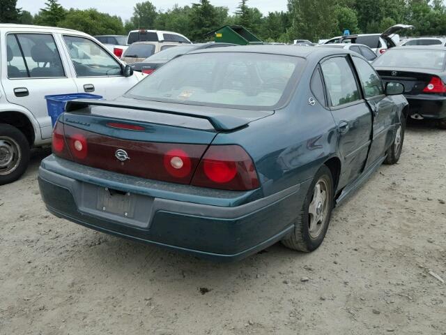 2G1WH55K719330275 - 2001 CHEVROLET IMPALA LS GREEN photo 4