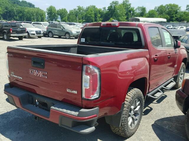 1GTG6CEN3H1278299 - 2017 GMC CANYON SLE RED photo 4