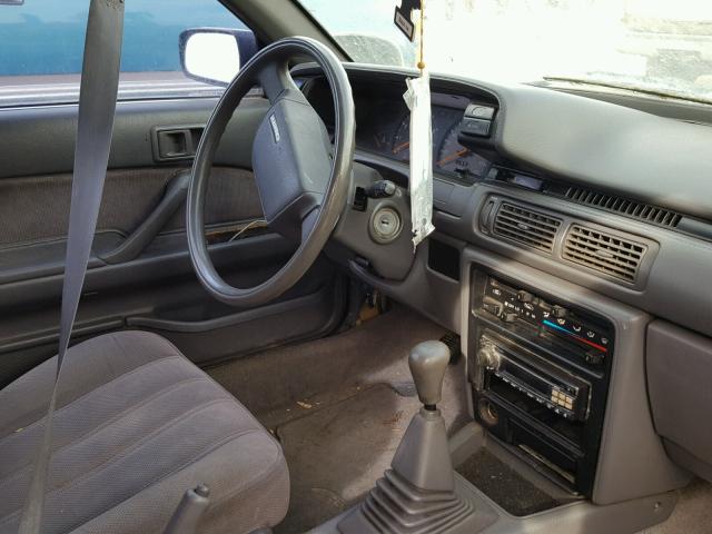 4T1SV21E9MU415585 - 1991 TOYOTA CAMRY DLX BLUE photo 9