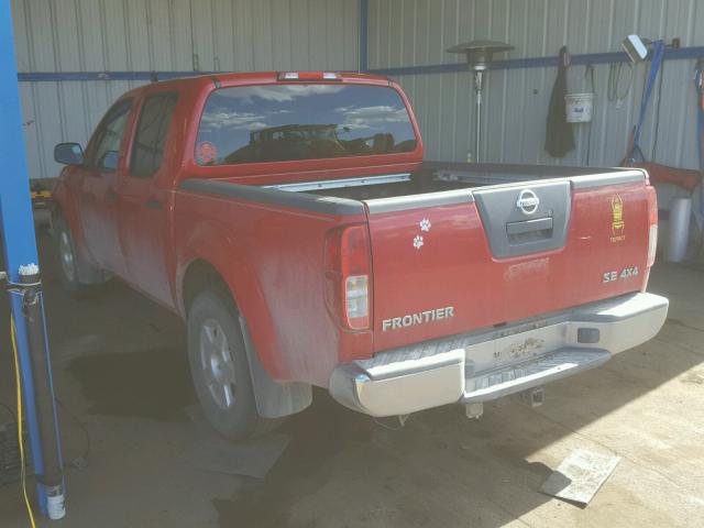 1N6AD07W26C450031 - 2006 NISSAN FRONTIER C RED photo 3