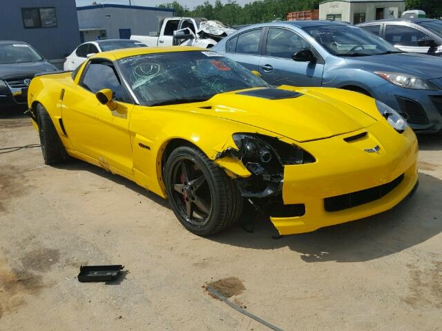 1G1YY26E985121367 - 2008 CHEVROLET CORVETTE Z YELLOW photo 1