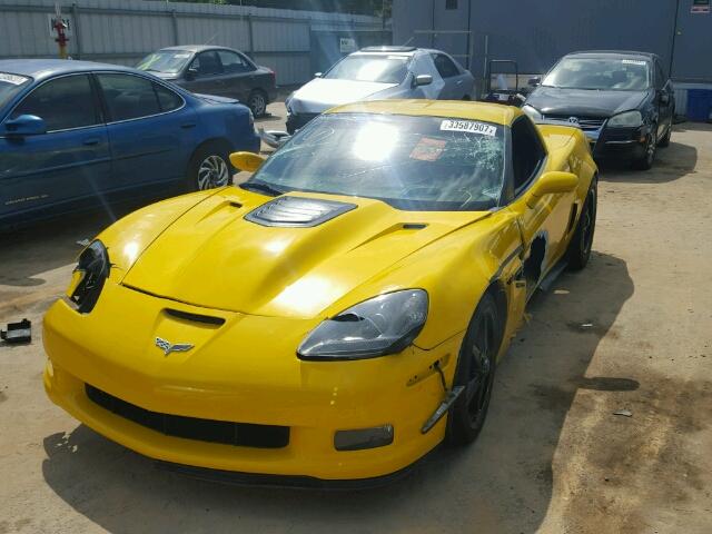 1G1YY26E985121367 - 2008 CHEVROLET CORVETTE Z YELLOW photo 2