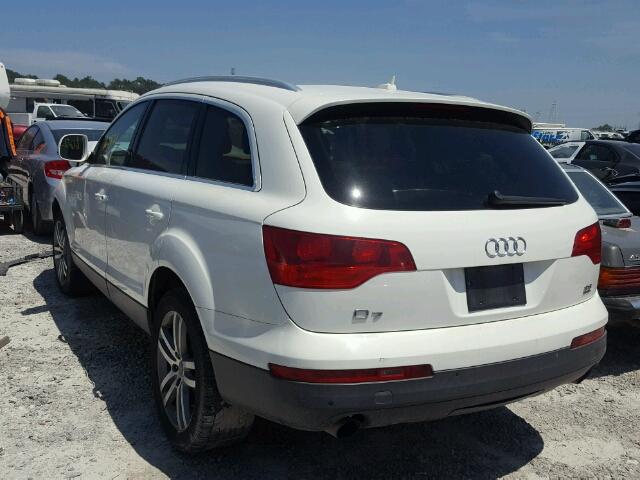 WA1BY74L27D079876 - 2007 AUDI Q7 3.6 QUA WHITE photo 3