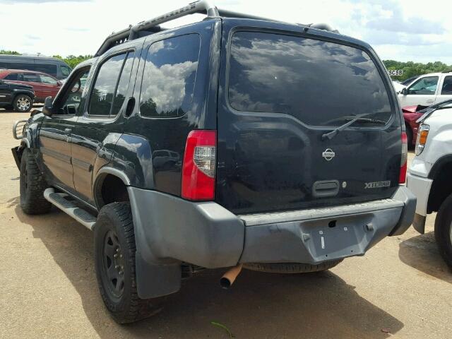 5N1ED28T91C598444 - 2001 NISSAN XTERRA XE BLACK photo 3