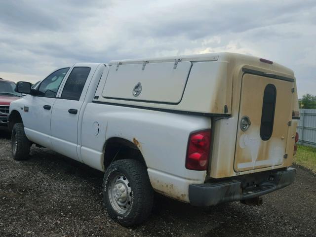 3D7KS28D08G228180 - 2008 DODGE RAM 2500 S WHITE photo 3