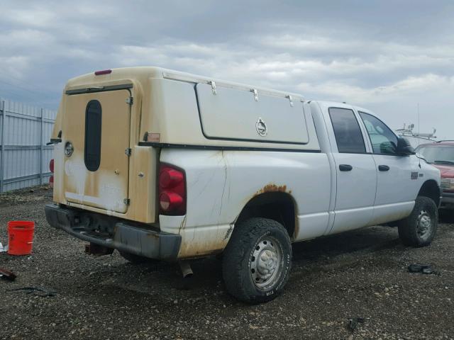 3D7KS28D08G228180 - 2008 DODGE RAM 2500 S WHITE photo 4