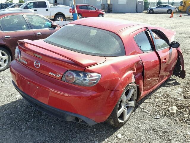 JM1FE173240134161 - 2004 MAZDA RX8 RED photo 4