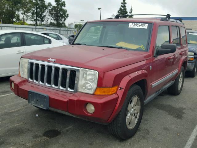 1J8HG58NX6C253080 - 2006 JEEP COMMANDER წითელი ფოტო 2