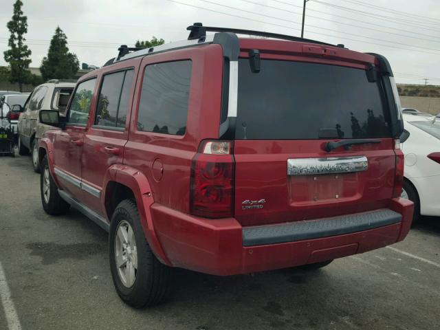 1J8HG58NX6C253080 - 2006 JEEP COMMANDER წითელი ფოტო 3