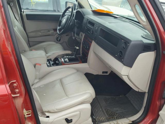 1J8HG58NX6C253080 - 2006 JEEP COMMANDER წითელი ფოტო 5