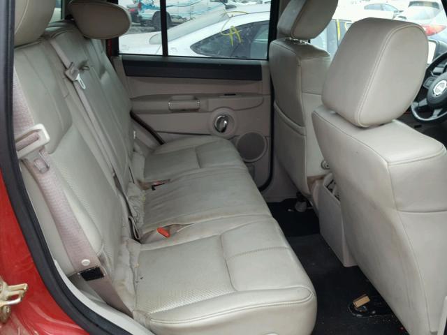 1J8HG58NX6C253080 - 2006 JEEP COMMANDER წითელი ფოტო 6