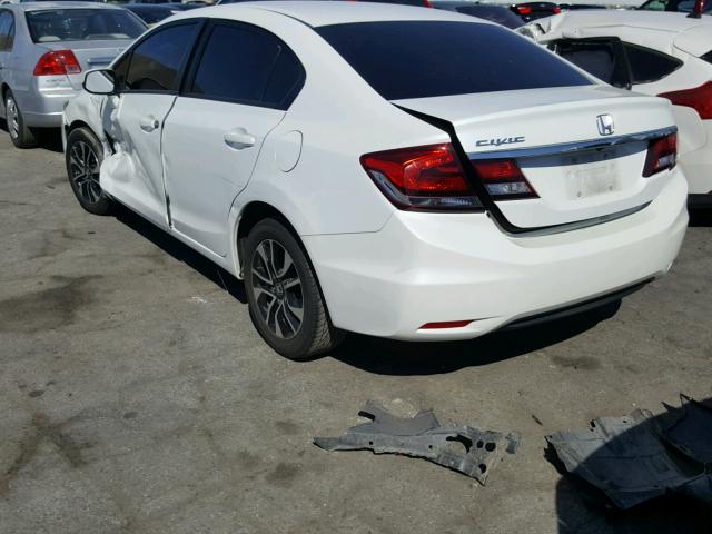 19XFB2F99DE213760 - 2013 HONDA CIVIC EXL WHITE photo 3