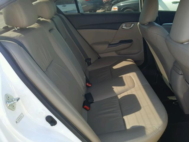 19XFB2F99DE213760 - 2013 HONDA CIVIC EXL WHITE photo 6