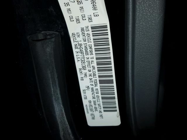 1J8HG48P77C691360 - 2007 JEEP COMMANDER BLACK photo 10