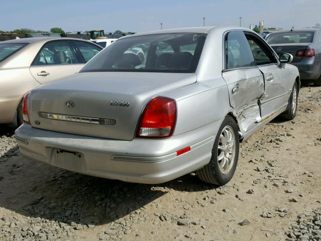 KMHFU45E92A200734 - 2002 HYUNDAI XG 350 SILVER photo 4