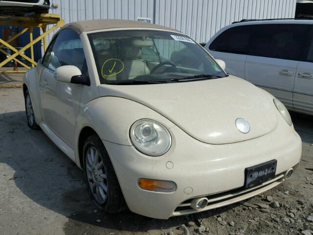 3VWCM31Y25M364753 - 2005 VOLKSWAGEN NEW BEETLE 奶油色 照片 1