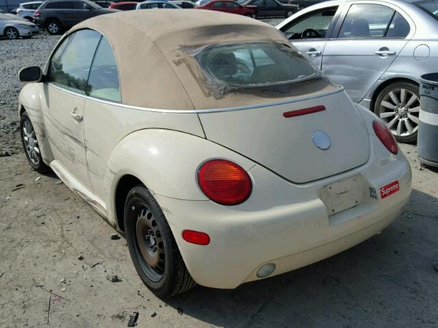 3VWCM31Y25M364753 - 2005 VOLKSWAGEN NEW BEETLE 奶油色 照片 3