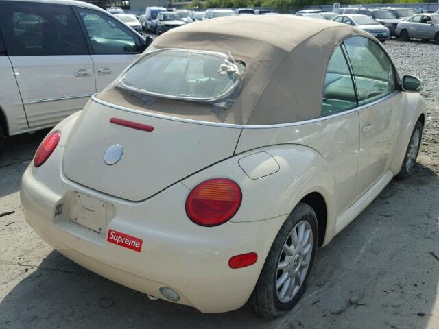 3VWCM31Y25M364753 - 2005 VOLKSWAGEN NEW BEETLE 奶油色 照片 4