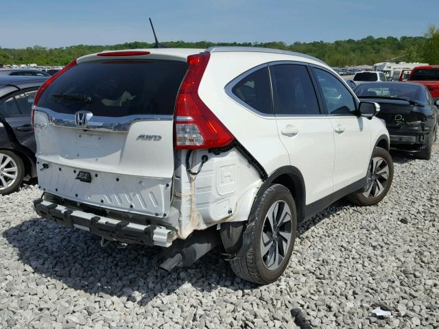 5J6RM4H91GL052858 - 2016 HONDA CR-V TOURI WHITE photo 4