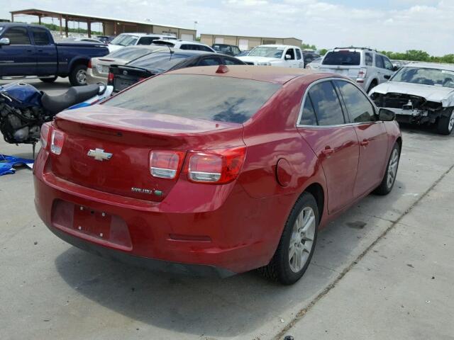 1G11D5RR4DF107054 - 2013 CHEVROLET MALIBU 1LT 红色 照片 4