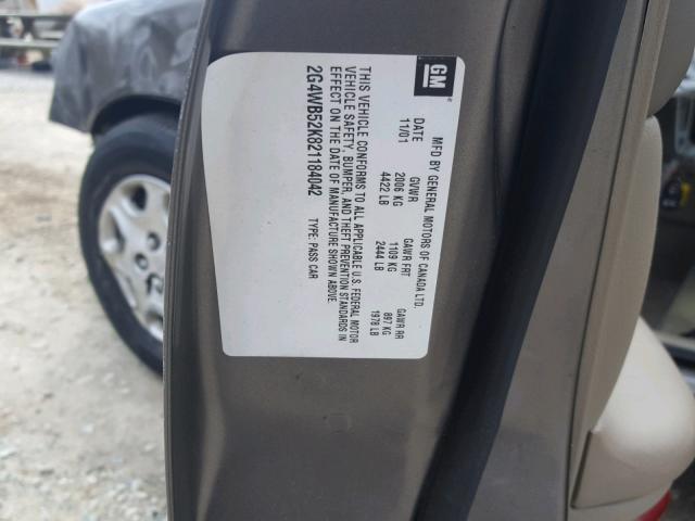 2G4WB52K821184042 - 2002 BUICK REGAL LS 棕色 照片 10