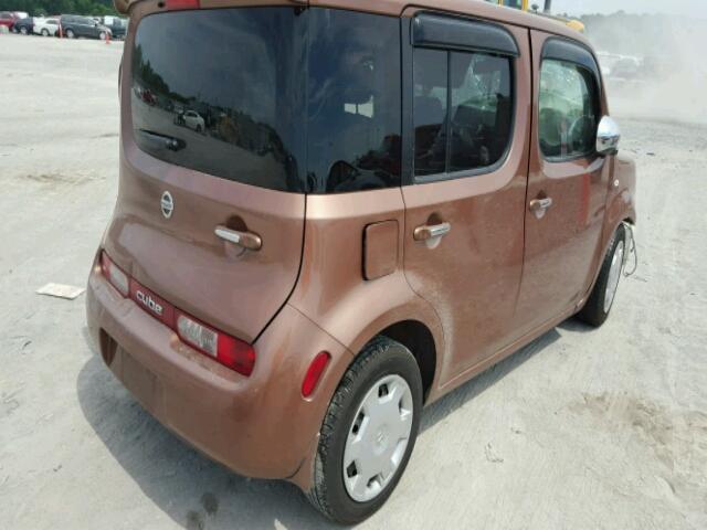 JN8AZ2KR2BT203155 - 2011 NISSAN CUBE BASE BROWN photo 4