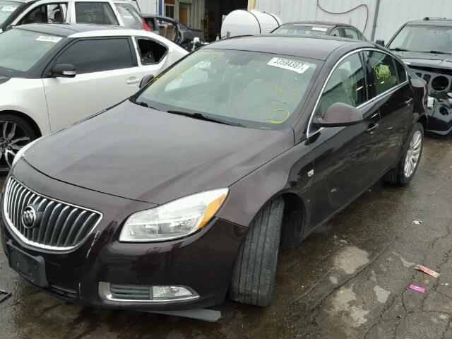 W04GN5EC5B1083903 - 2011 BUICK REGAL CXL BROWN photo 2