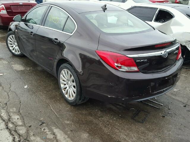 W04GN5EC5B1083903 - 2011 BUICK REGAL CXL BROWN photo 3