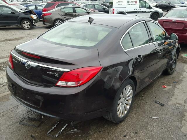 W04GN5EC5B1083903 - 2011 BUICK REGAL CXL BROWN photo 4