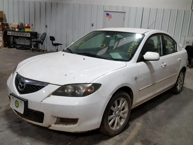 JM1BK32F581808159 - 2008 MAZDA 3 I WHITE photo 2