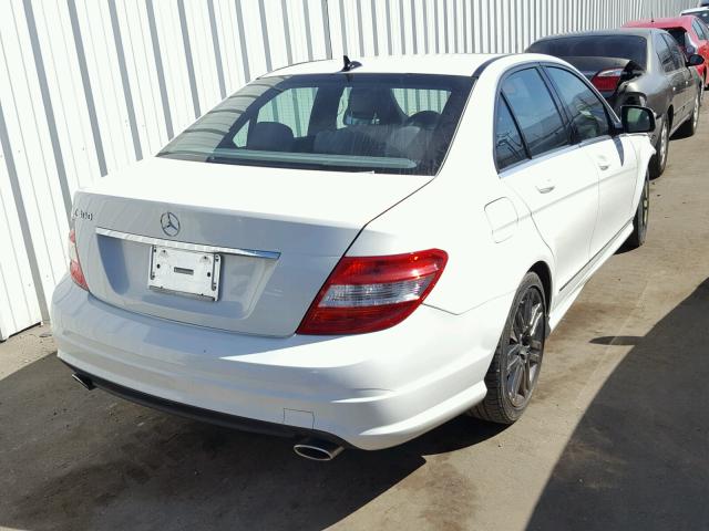 WDDGF54X28R013248 - 2008 MERCEDES-BENZ C 300 WHITE photo 4