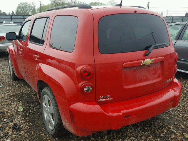 3GNCA33B09S535805 - 2009 CHEVROLET HHR LS RED photo 3