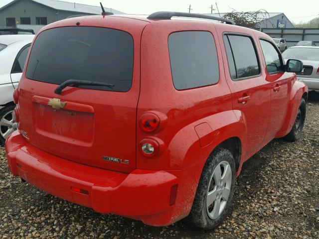 3GNCA33B09S535805 - 2009 CHEVROLET HHR LS RED photo 4