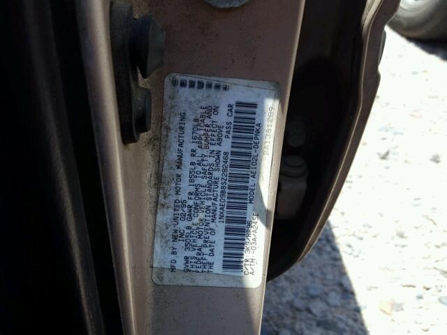 1NXAE09B8SZ282468 - 1995 TOYOTA COROLLA LE 金色 照片 10