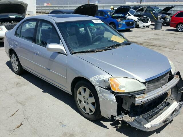 1HGES25772L013736 - 2002 HONDA CIVIC EX SILVER photo 1