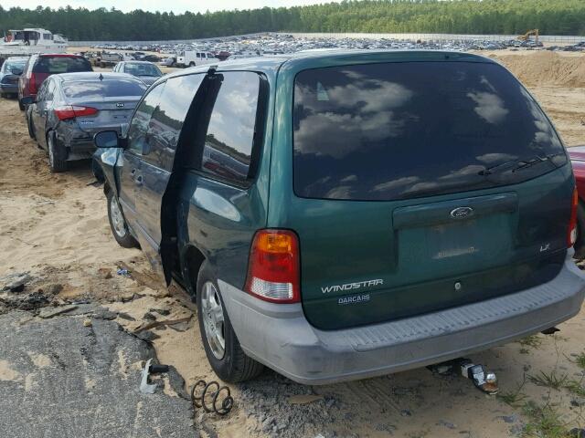 2FMZA50472BB78893 - 2002 FORD WINDSTAR L GREEN photo 3