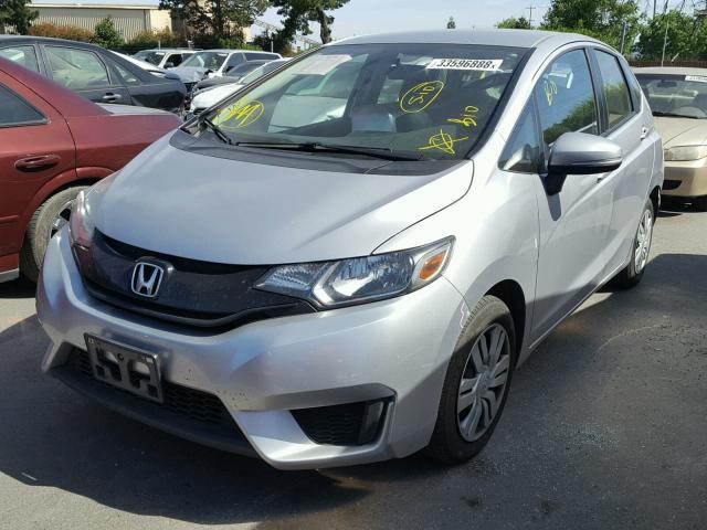 JHMGK5H51GS006571 - 2016 HONDA FIT LX SILVER photo 2