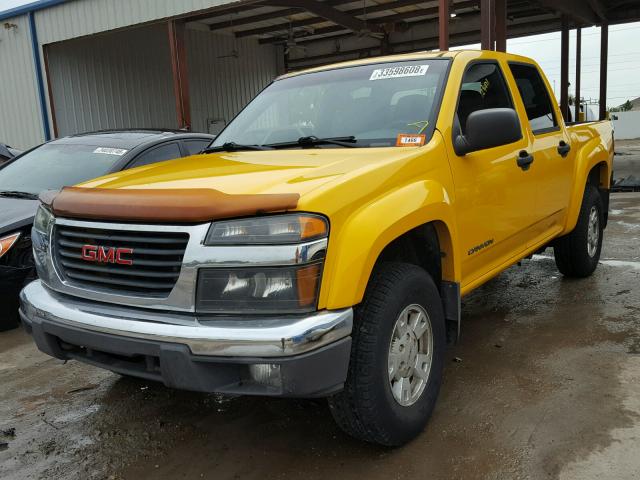 1GTDS136958176796 - 2005 GMC CANYON YELLOW photo 2