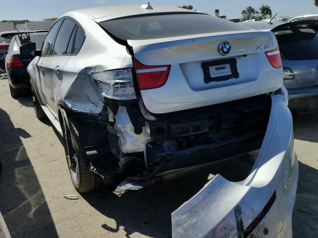 5UXFG83509LZ93098 - 2009 BMW X6 SILVER photo 3