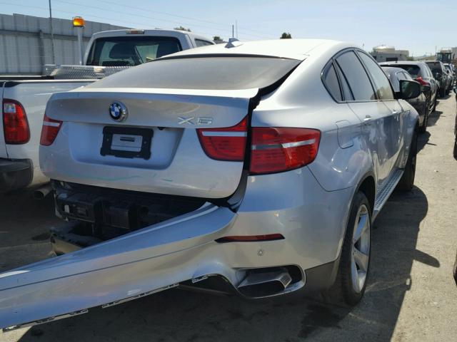 5UXFG83509LZ93098 - 2009 BMW X6 SILVER photo 4