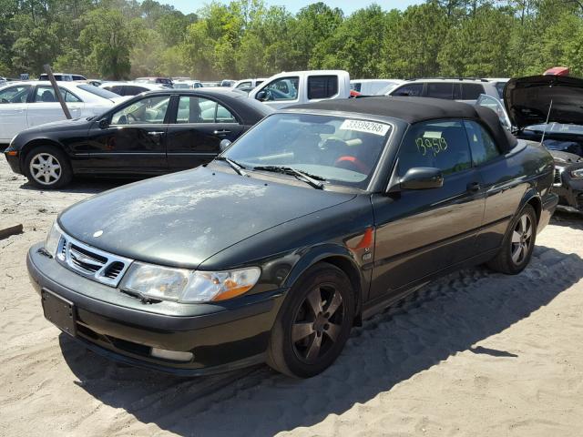 YS3DF75K137005280 - 2003 SAAB 9-3 SE GREEN photo 2