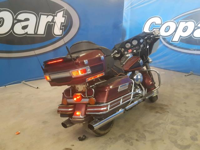 1HD1FCW19YY634830 - 2000 HARLEY-DAVIDSON FLHTCUI BURGUNDY photo 4