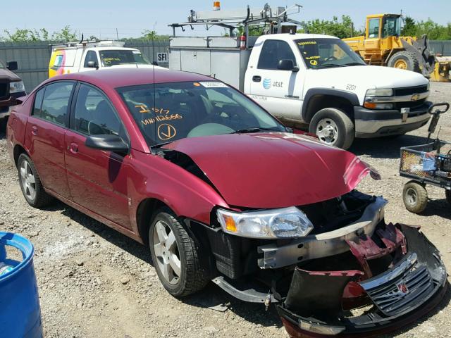 1G8AL55F17Z112666 - 2007 SATURN ION LEVEL RED photo 1