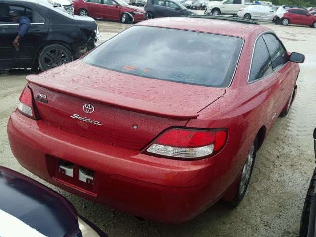 2T1CF22P9YC311218 - 2000 TOYOTA CAMRY SOLA RED photo 4