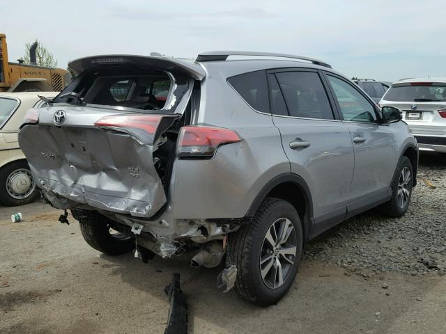 2T3RFREV9JW703124 - 2018 TOYOTA RAV4 ADVEN SILVER photo 4