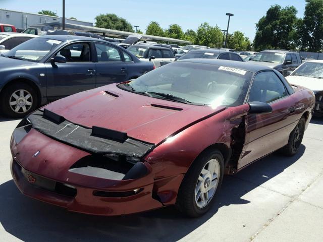 2G1FP22P4P2129761 - 1993 CHEVROLET CAMARO Z28 MAROON photo 2